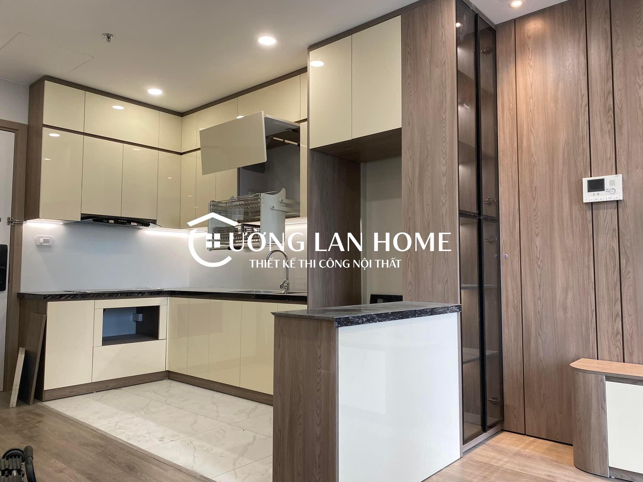 Thi công trọn gói ngủ khách bếp chỉ với 95 triệu Nhà Anh Kiên Five Star Hà Đông