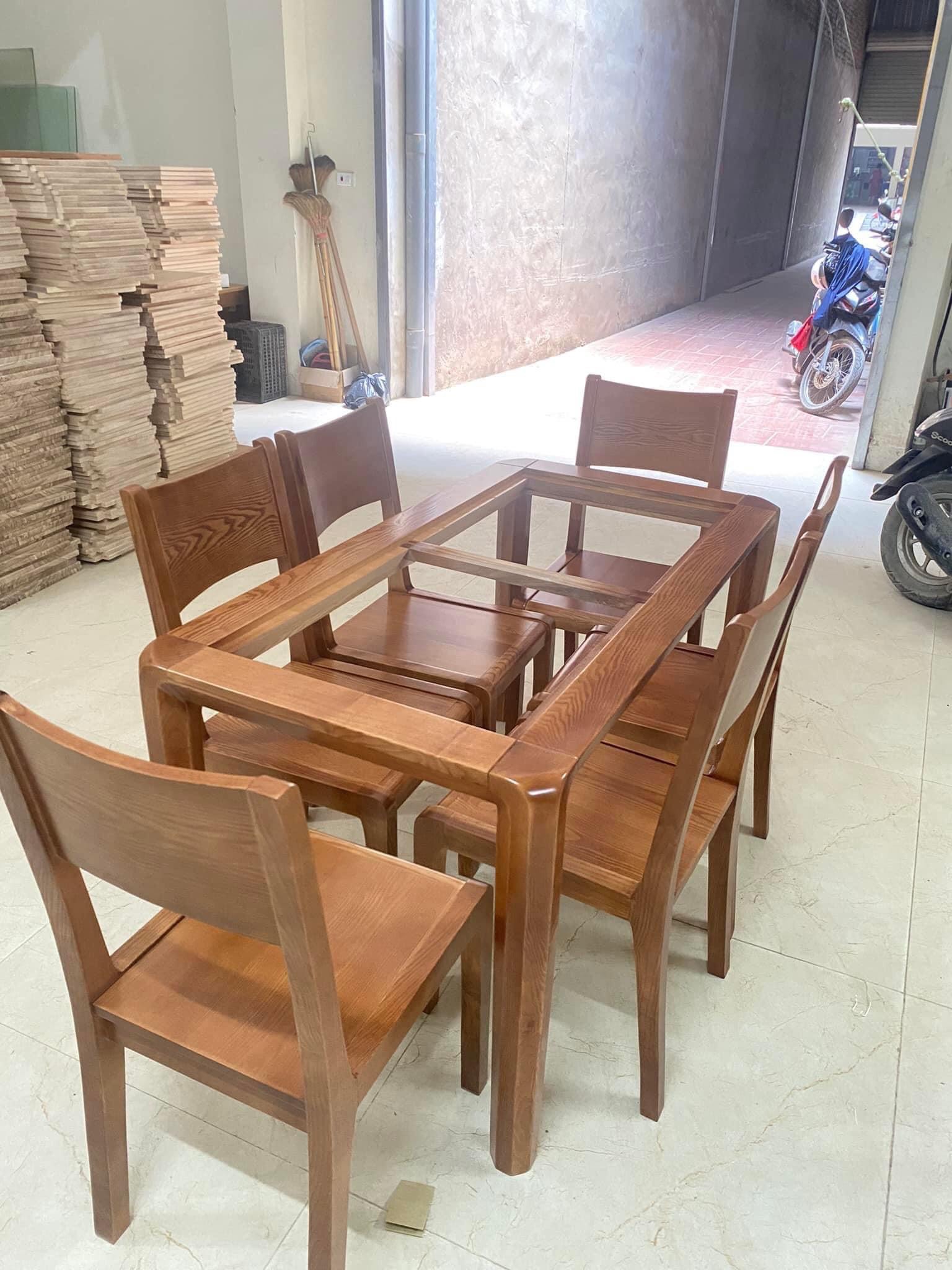 Mẫu bàn ăn gỗ thịt giá gốc tại xưởng  nội thất cường lan 2025