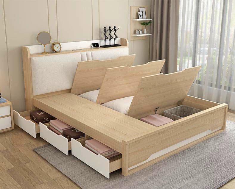 Giường Ngủ Có Ngăn Để Đồ Mẫu Mới