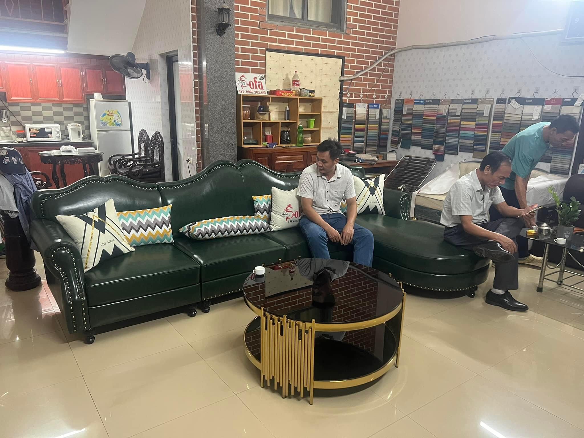sofa bọc da