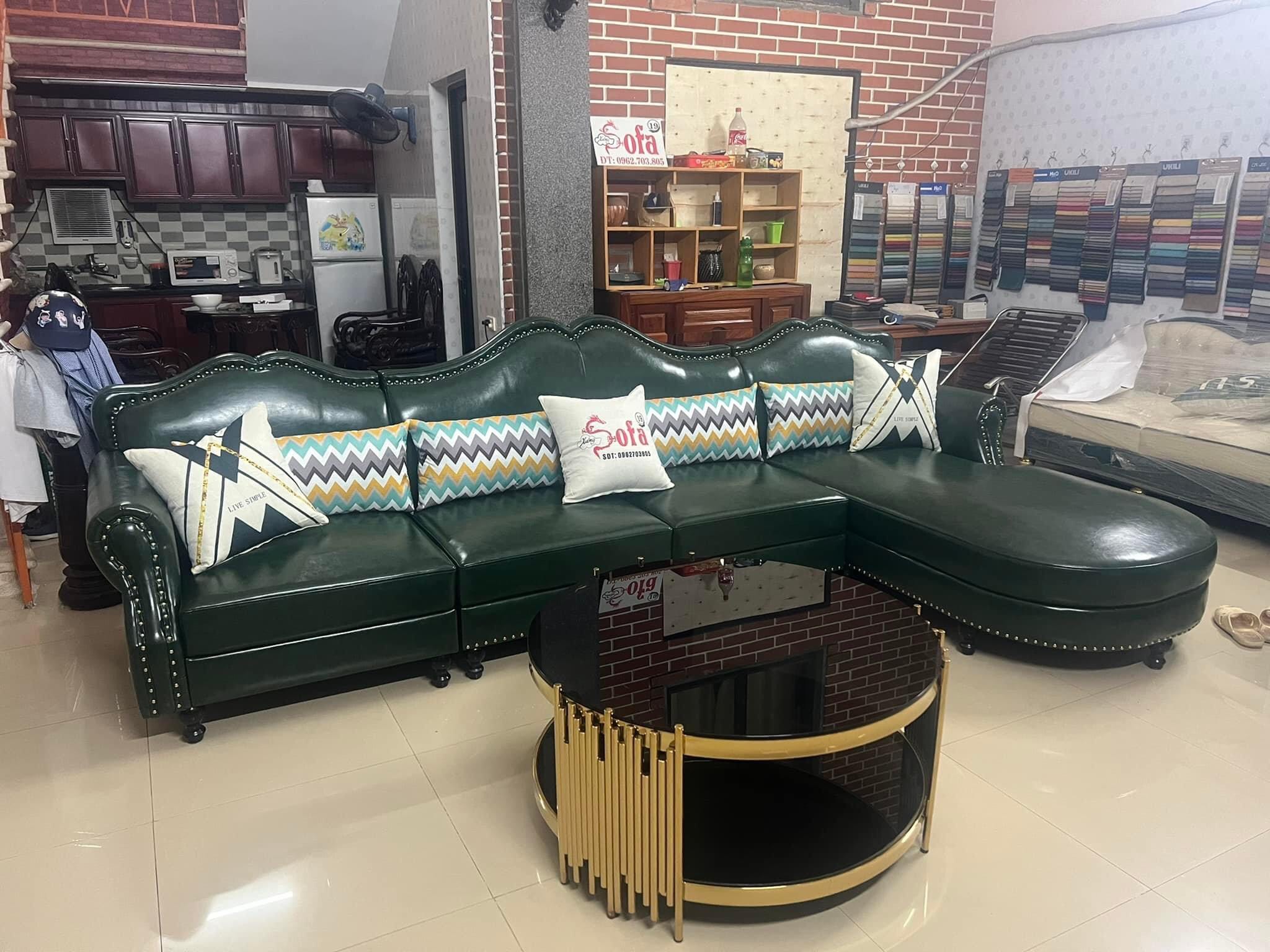 sofa bọc da